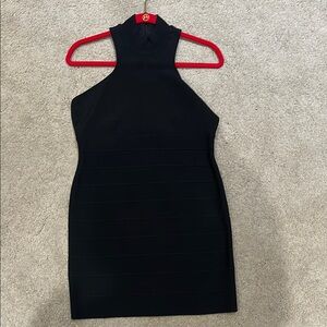 Elegant Black Halter Dress